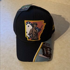 Black Cap with Arkansas Patch National Guard